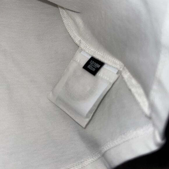 Versace Kids White Long Sleeve Shirt with glitter logo 12/18M - Picture 6 of 6